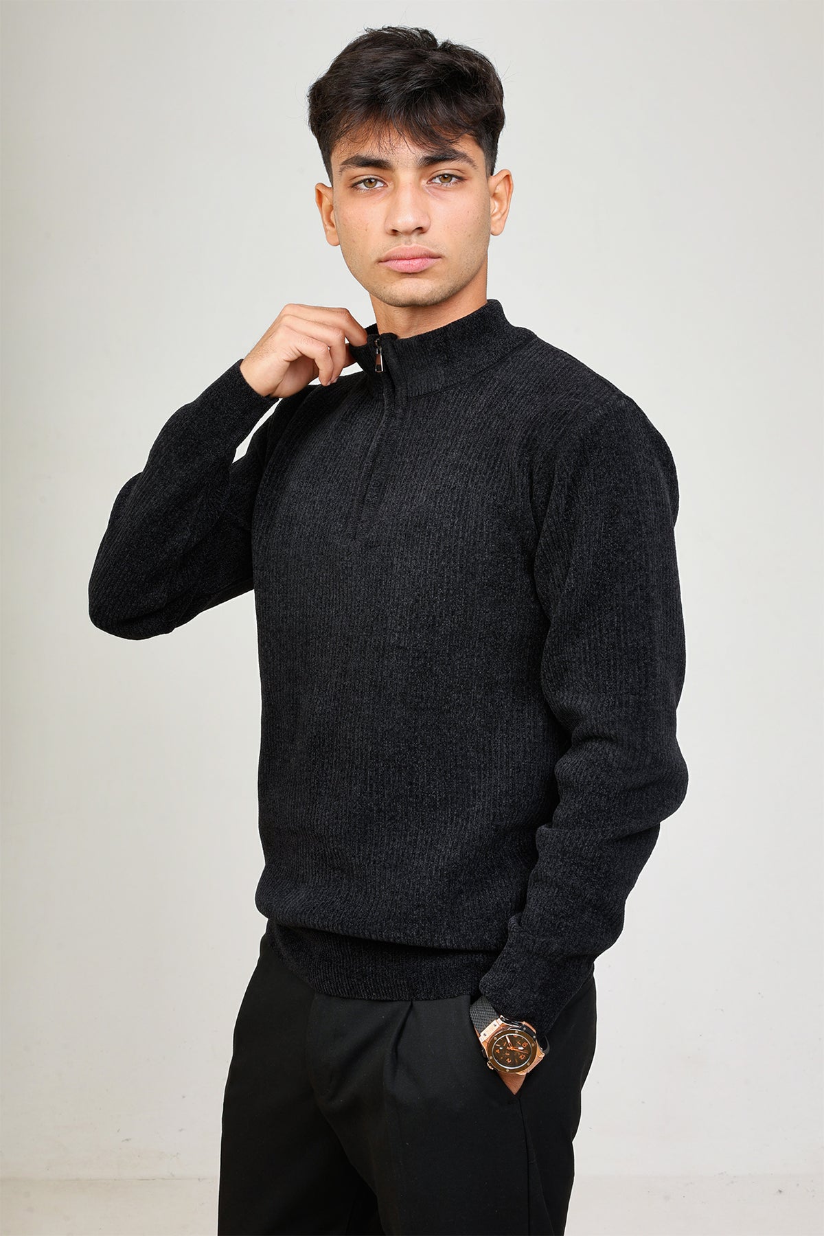 Knitted Quarter Zipper
