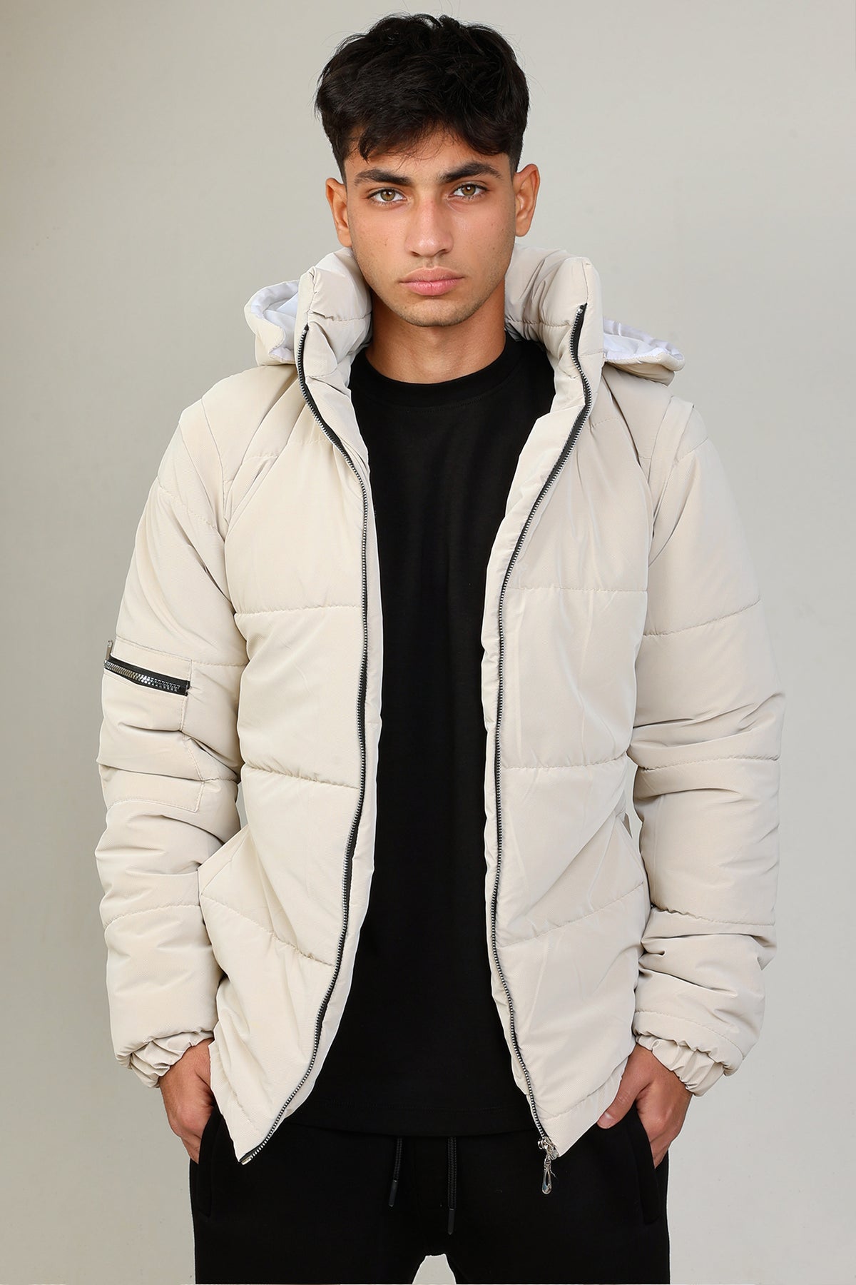 Beige Puffer vest/jacket (waterproof)